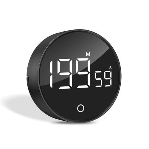 OQIMAX Küchentimer Magnetischer, Große LED Digitaler Countdown Countup Timer mit 3 Lautstärkestufen, Digitale Zeitschaltuhrfür Kinder Hausaufgaben, Kochen, Fitness, Klassenzimmer, Backen Lernen von OQIMAX