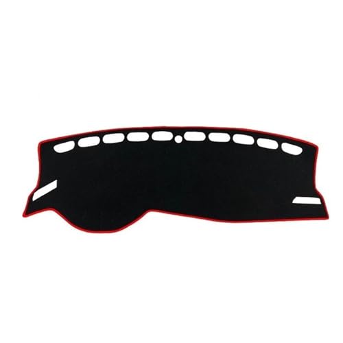 OQRDVVTT Armaturenbrett-Matte Für VW Für Polo AW AW1 MK6 2017 2018 2019 2020 2021 2022 Auto Dashboard Abdeckung Dash Sonnenschutz Matte Pad Zubehör rutschfeste Matte(A red Side,RHD) von OQRDVVTT