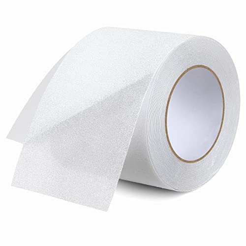 OQingluan Antirutsch Klebeband, 10cm*18m Antirutsch Treppenstufen, Wasserdicht, Schützt Ältere Menschen, Kinder/Haustiere vor Ausrutschen und Stürzen, Transparent von OQingluan