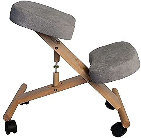 OR8 Wellness Professioneller ergonomischer Kniestuhl, orthopädische Korrektur für schlechte Rücken, Nackenschmerzen, höhenverstellbar, gute Haltung, Rahmen, bequeme Kissen für Zuhause und Büro, Sitz von OR8 Wellness