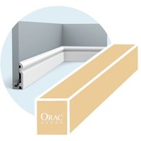 Orac - 4-Meter-Packung Mittelgroße Sockelleiste mit abgerundetem Profil SX137 von ORAC