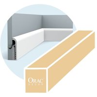 Orac - 4-Meter-Packung wasserdichte Sockelleisten SX185 von ORAC