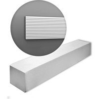 Decor WX205-box modern 1 Karton set mit 10 3D Wandpaneelen doppelseitig verwendbar nur eine Seite ist vorgrundiert Modern weiß 20 m - Orac von ORAC
