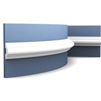 Orac - Friesleiste Stuck Decor P4020F luxxus flexible Wandleiste Zierleiste Dekor Profil Leiste Zierleiste Wand 2 Meter - weiß von ORAC