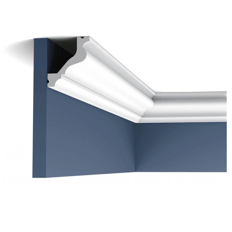 ORAC DECOR C200 LUXXUS Decken Eckleiste Profilleiste Zierleiste Stuckleiste 2 m 200 cm x 6,5 cm x 5,7 cm Weiß von ORAC