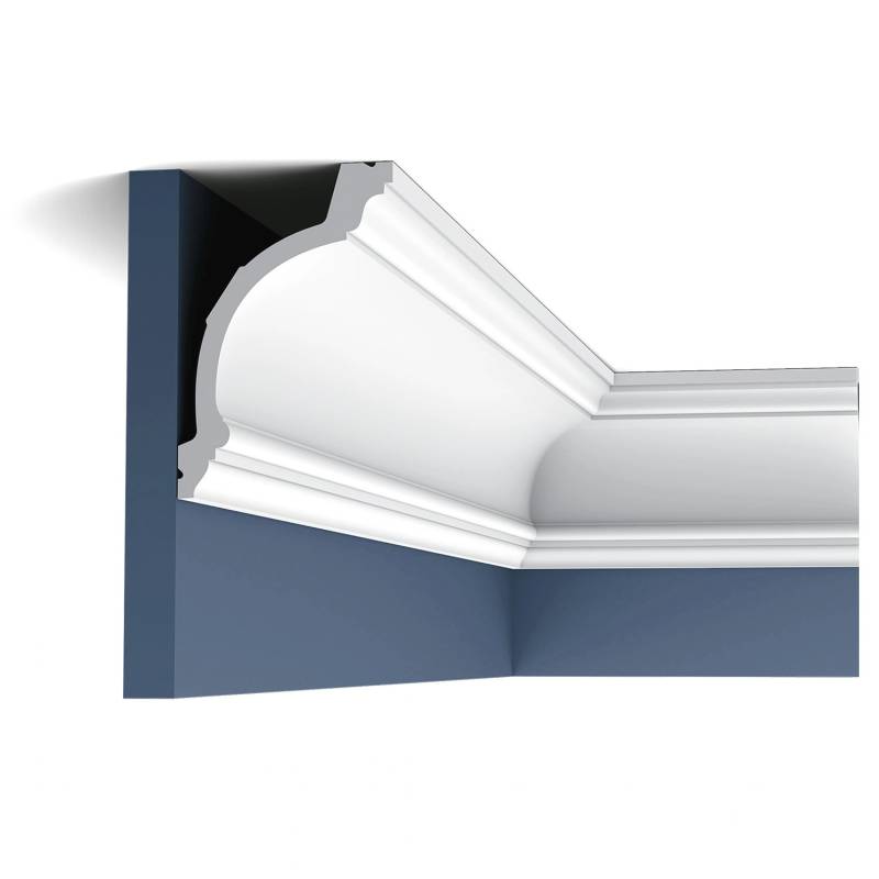 ORAC DECOR C217 LUXXUS Eckleiste Dekorprofil Stuckprofil Stuckleiste Profil 2 m 200 cm x 15,6 1 cm x 10,3 cm Weiß von ORAC