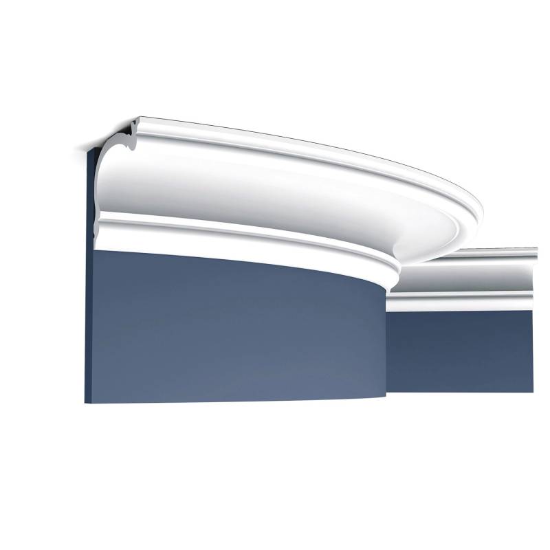 ORAC DECOR C341F HERITAGE M LUXXUS Stuck Flexible Zierleiste Wandleiste 2m 200 cm x 8,8 cm x 12,2 cm Weiß von ORAC
