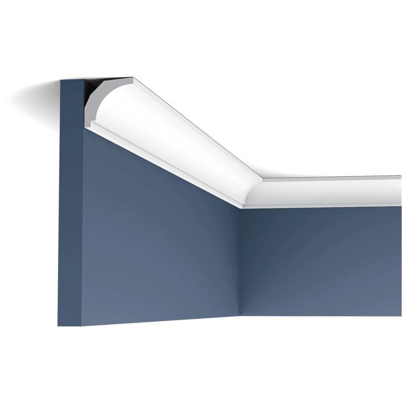 ORAC DECOR CX115 AXXENT Zierleiste Profile Stuck Decken-Leisten Eckleiste 2 m 200 cm x 3 cm x 2,9 cm Weiß von ORAC