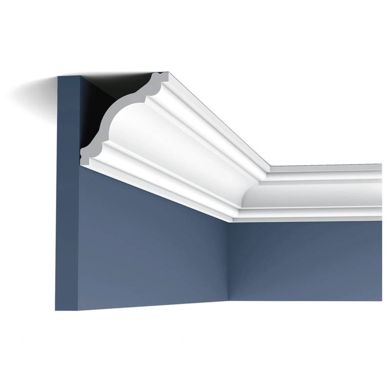 ORAC DECOR CX123 AXXENT Stuck Eckleiste Wand-Decken-Leiste Profil Zierelement 2m 200 cm x 8 cm x 8 cm Weiß von ORAC