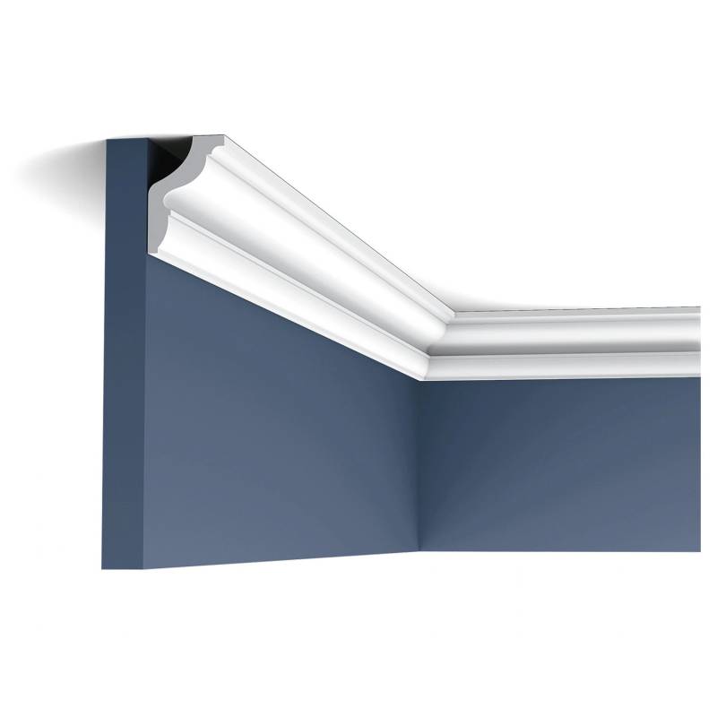 ORAC DECOR CX148 AXXENT Stuck Eckleiste Wand-Decken-Leiste Profil Zierleiste 2 m 200 cm x 4,3 cm x 2,9 cm Weiß von ORAC