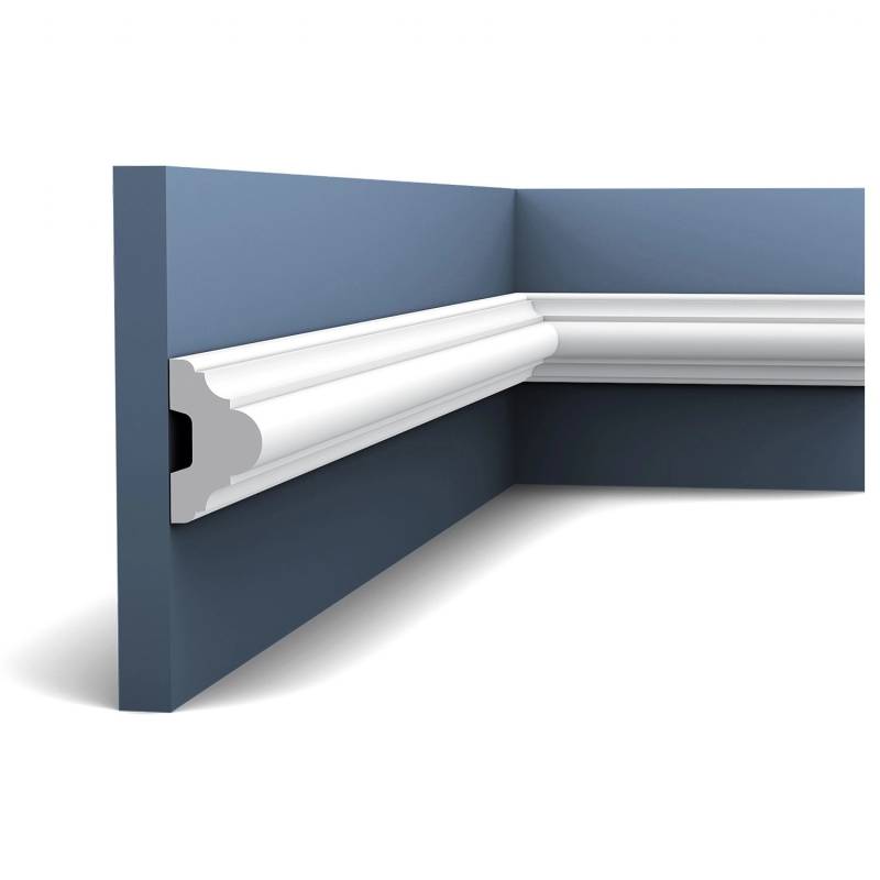 ORAC DECOR P4020 LUXXUS Friesleiste Wandleiste Stuck Zierprofil Stoßfest 2 m 200 cm x 5 cm x 2,9 cm Weiß von ORAC