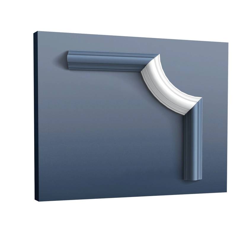 ORAC DECOR P4020A LUXXUS Stuck Eckelement Wand Friesleiste Rahmen-Spiegel-Profil 16,4 cm x 2,9 cm x 9,1 cm Weiß von ORAC