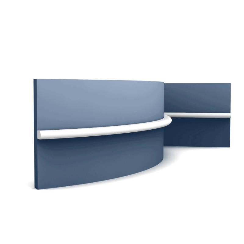 ORAC DECOR PX209F MODERN RIBBON Flexible Wandleiste Zierleiste Stuckleiste 2 m Weiß von ORAC
