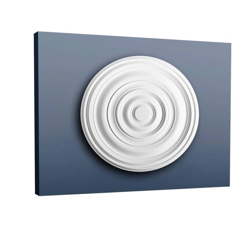 ORAC DECOR R40 LUXXUS Stuck DeckenroSette Lampen-Schirm-RoSette Ring-Dekor 74,5 cm x 3,1 cm Weiß von ORAC