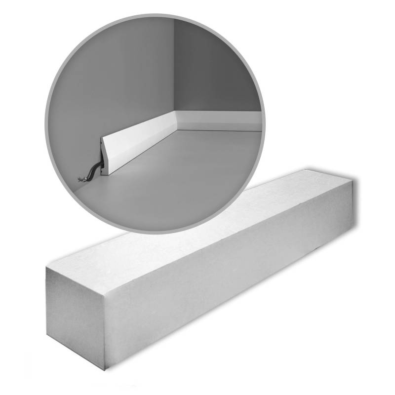 ORAC DECOR SX159-Box AXXENT Sockelleisten 1 Karton Set mit 36 Wandleisten 72 m Weiß von ORAC