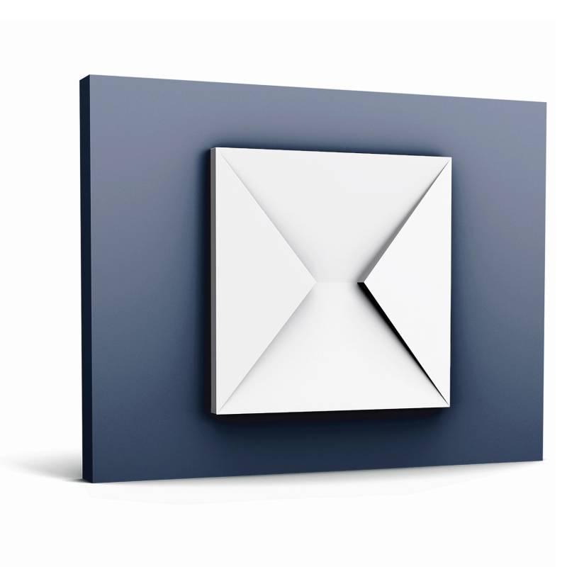 ORAC DECOR W106 MODERN ENVELOP 3D Wandpaneel Zierlement, 33,3 cm x 33,3 cm x 2,9 cm Weiß von ORAC