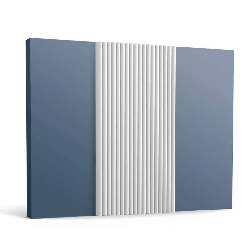ORAC DECOR WX210 3D Wandpaneel Wandvertäfelung Akustikpaneel Stuckleiste 2 m 200 cm x 1,3 cm x 25,5 cm Weiß von ORAC