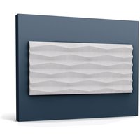 3D Wandpaneel Orac Decor W112 modern ridge Wandpaneel Zierelement Modernes Design weiß 2 m - weiß von ORAC