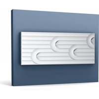 Orac - 3D Wandpaneel Decor W212 modern valley loop Wandpaneel Zierelement Stuckleiste Modernes Design weiß 2 m von ORAC
