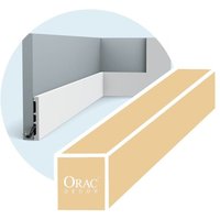 Orac - 4-Meter-Packung Große Einzelsockelleiste mit Multifunktionscharakter SX163 von ORAC
