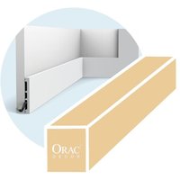 Orac - Kompletter Karton mit 52 Metern Sockelleisten SX163-RAL9003 von ORAC