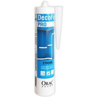 Montagekleber Acrylkleber Orac Decor FDP500 Kleber DecoFix Pro Acryl Kartusche 310 ml Für Zierleisten und Paneele - weiß von ORAC