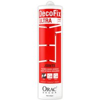 Montagekleber für Stoßstellen und Nahtverbindung innen und außen Orac Decor FX400 DecoFix Ultra Kartusche 270 ml - weiß von ORAC