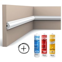 Orac - Paket 12 laufende Meter PX103 + Kleber L200 x H2,5 x L1,2 cm Orac - Paket 12 laufende Meter PX103 + Kleber L200 x H2,5 x L1,2 cm von ORAC