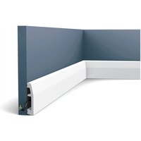 Orac - Sockelleiste Fußleiste von Decor SX125 axxent Profilleiste Wand Boden Leiste mit Kabelschutz Funktion 2 Meter von ORAC