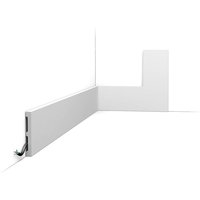 SX163 Plinthe Orac Decor - 10x1,3x200cm (h x p x L) - plinthe décorative polymère Carton 8 pièces , RAL9003 von ORAC