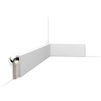 SX171 Plinthe de rénovation Orac Decor - 10x2,2x200cm (h x p x L) - surplinthe décorative polymère Carton 8 pièces , RAL9003 von ORAC