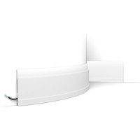 Orac - Sockelleiste Decor SX104F luxxus flexible Zierleiste Stuckleiste Modernes Design weiß 2m von ORAC