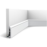 Orac - Sockelleiste Decor SX173-RAL9003 axxent contour Zierleiste Wandleiste bereits lackiert Zeitloses Klassisches Design signalweiß 2m von ORAC
