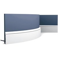 Orac - Sockelleiste Decor SX173F axxent contour flexible Zierleiste Stuckleiste Zeitloses Klassisches Design weiß 2m von ORAC