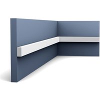 Orac - Sockelleiste Decor SX194 axxent square Zierleiste Stuckleiste Modernes Design weiß 2 m von ORAC
