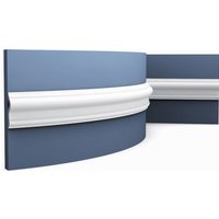 Orac - Wand- und Friesleiste Decor PX202F axxent flexible Zierleiste Stuckleiste Zeitloses Klassisches Design weiß 2 m - weiß von ORAC