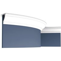 Zierleiste Profilleiste Orac Decor CX110F axxent flexible Stuck Profil Eckleiste Wand Leiste Decken Leiste 2 Meter - weiß von ORAC