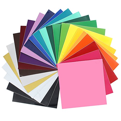ORACAL 651 Glänzendes Vinyl – 24 Stück Top-Farben – 30,5 x 30,5 cm Blätter von ORACAL