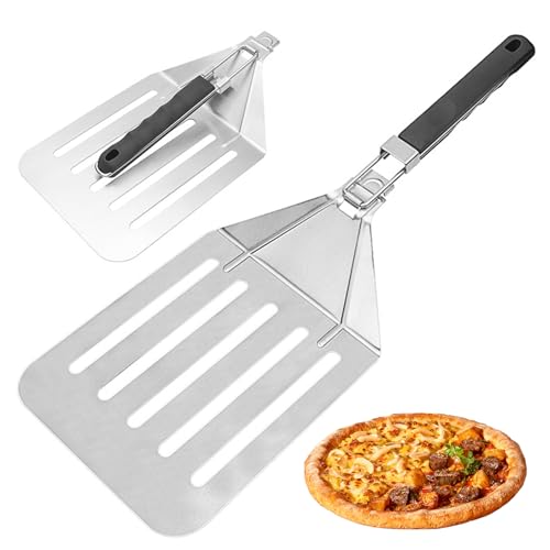 ORAGKE Pizzaschieber Edelstahl - Pizzaschaufel Perforiert 20 x 55 cm - Pizzaheber Eckig, faltbar TPR-Griff, Aufhängeöse - Backofenschaufel für Pizza, Brot, Flammkuchen - Hitzebeständig, Platzsparend ORAGKE Pizzaschieber Edelstahl - Pizzaschaufel Perforiert 20 x 55 cm - Pizzaheber Eckig, faltbar TPR-Griff, Aufhängeöse - Backofenschaufel für Pizza, Brot, Flammkuchen - Hitzebeständig, Platzsparend von ORAGKE