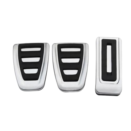 ORAMAI Autopedalabdeckung aus Edelstahl, kompatibel mit Volkswagen Vw Transporter Multivan T5 T6 Caravelle T6 at MT Zubehör(Color:LHD MT Pedal) von ORAMAI