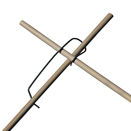 50 Tonkinklammern - Bambusklammern aus Edelstahl 306 für Bambus-, Tonkin-, Glasfaser-Stäbe mit Ø 8-16 mm für Flexible Rankgitter von ORANGE DEAL