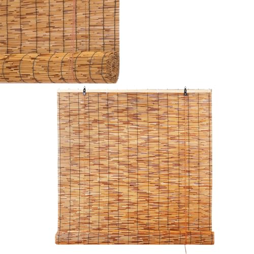 100 Breit Bambusrollo Aussenbereich Sonnenschutz Bambus Rollo Jalousine Holz Rollo 80 60 120 160 Breit Rollo für Fenster Balkon Verdunkelungsrollo Außen Innen Braun ( Size : 120cm Breit x 120cm Hoch ) 100 Breit Bambusrollo Aussenbereich Sonnenschutz Bambus Rollo Jalousine Holz Rollo 80 60 120 160 Breit Rollo für Fenster Balkon Verdunkelungsrollo Außen Innen Braun ( Size : 120cm Breit x 120cm Hoch ) von ORANGES