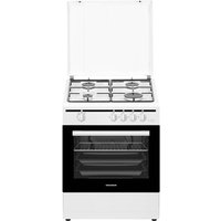 Gas-Standherd Weiß (4-fl.) Erdgas Grillbrenner Gas Schublade für Geschirr Flüssiggasdüsen-Set beiliegend 50 cm stg 599 - Oranier von ORANIER