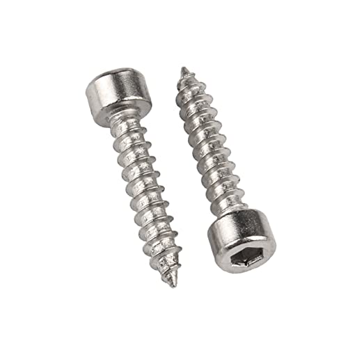 ORANXIN M4 x 12mm 50 Pcs Selbstbohrende Schrauben Edelstahl 304 Zylinderkopf Treibschrauben Sprecher Trompete Fassungskappe Holzschrauben von ORANXIN
