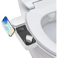 Bidet Einsatz für Toilette Nicht Elektrisch Bidet Aufsatz für Toilette mit Einziehbare Selbstreinigende Doppeldüsen Dusch WC-Aufsatz,Einstellbarer von ORAYMIN