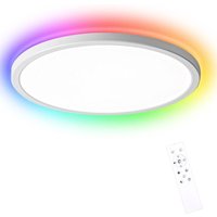 Oraymin - Deckenleuchte led Deckenlampe rgb Flach Rund 24W Fernbedienung von ORAYMIN