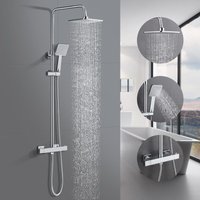 Oraymin - Duschsystem mit Thermostat Regendusche mit Armatur Edelstahl von ORAYMIN
