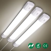Oraymin - led Deckenleuchte Feuchtraumleuchte 3 Stück 20W Keller Röhre IP65 von ORAYMIN