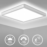 Led Deckenleuchte mit Bewegungsmelder 18W flach eckig 4000K von ORAYMIN