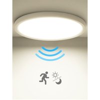 Led Deckenleuchte mit Bewegungsmelder Weiß Deckenlampe 18W 4000K von ORAYMIN